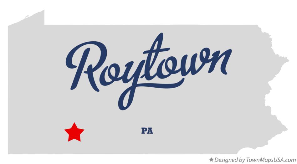 Map of Roytown Pennsylvania PA