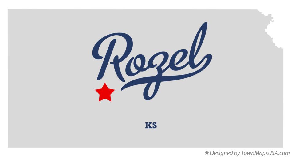 Map of Rozel Kansas KS