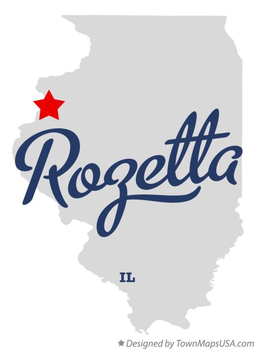 Map of Rozetta Illinois IL
