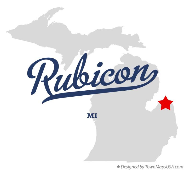 Map of Rubicon Michigan MI
