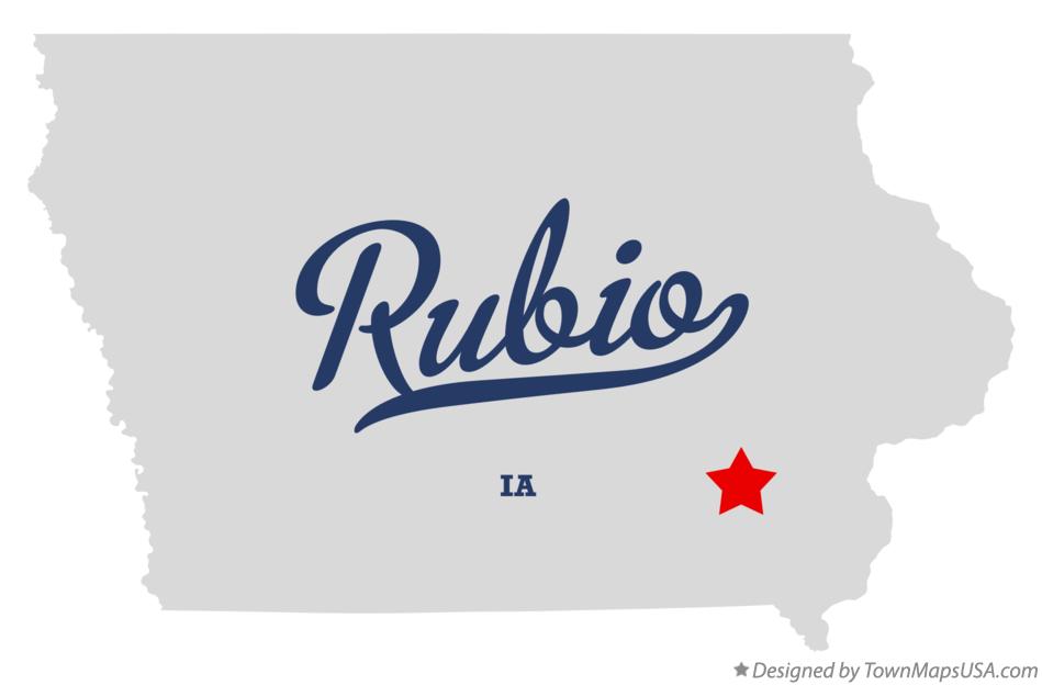 Map of Rubio Iowa IA