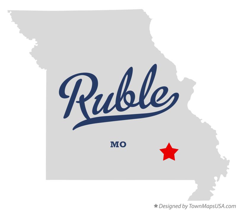Map of Ruble Missouri MO