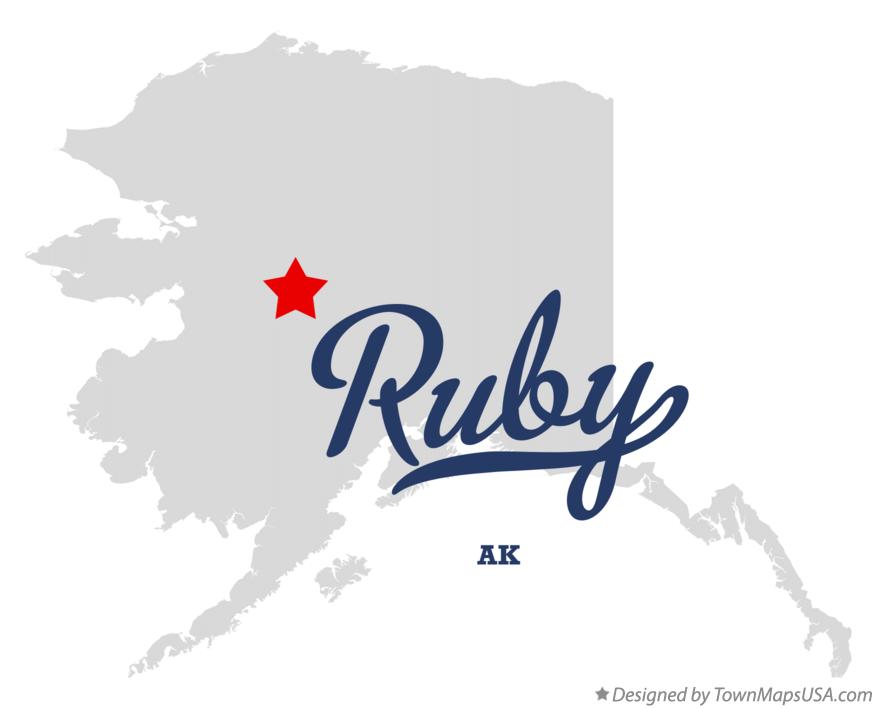Map of Ruby Alaska AK