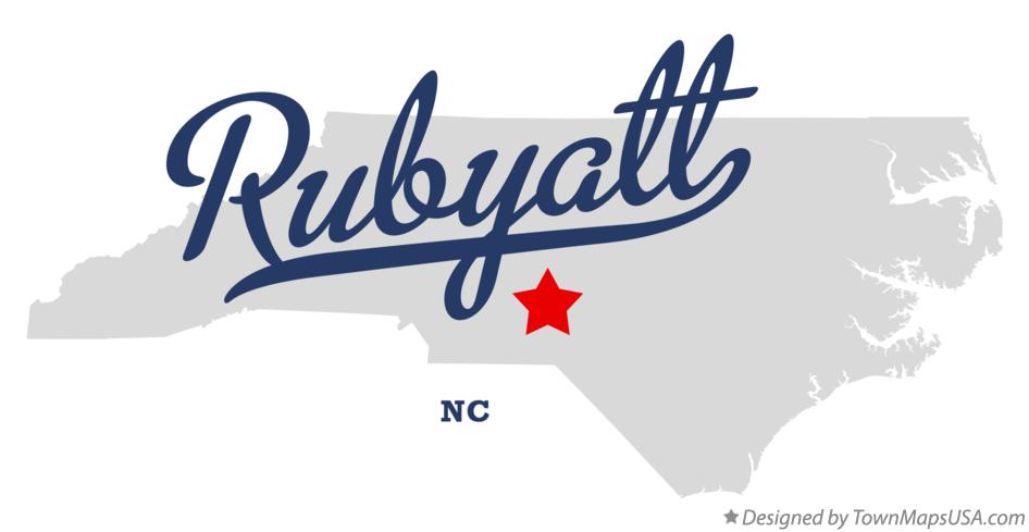 Map of Rubyatt North Carolina NC