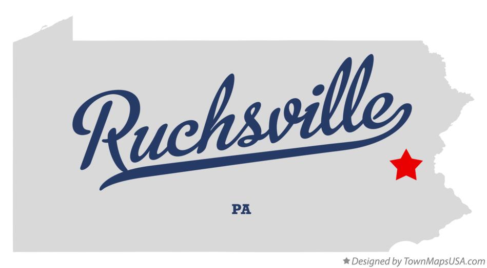 Map of Ruchsville Pennsylvania PA