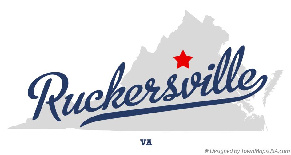 Map of Ruckersville Virginia VA