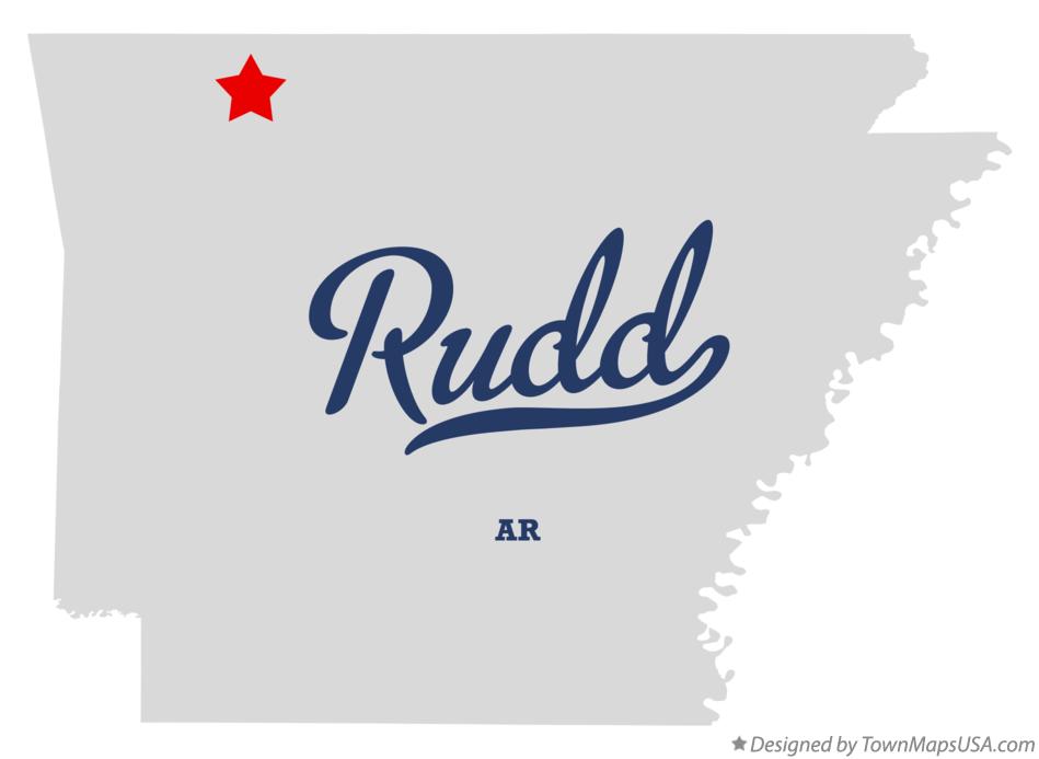 Map of Rudd Arkansas AR