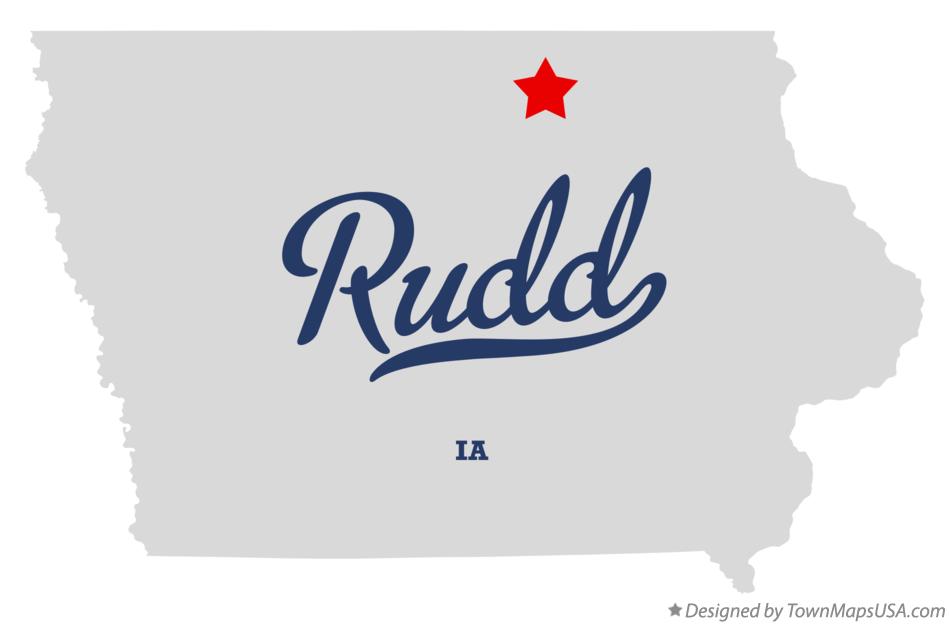 Map of Rudd Iowa IA