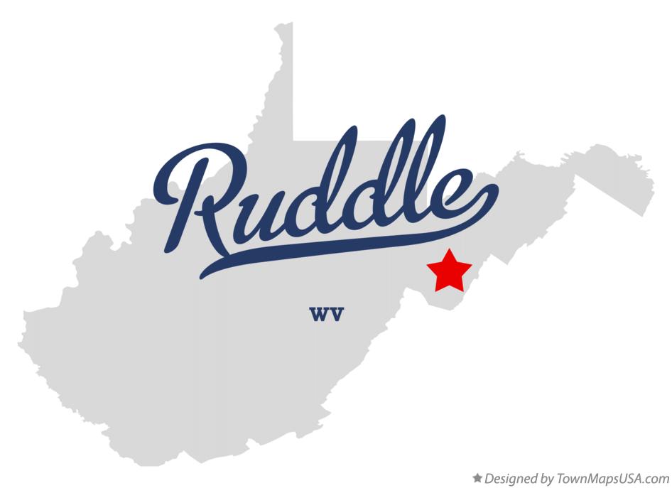 Map of Ruddle West Virginia WV