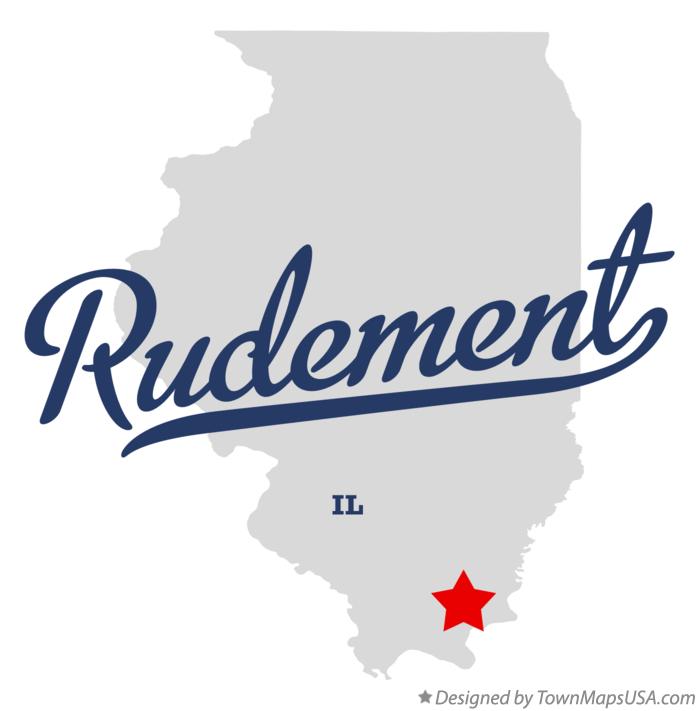 Map of Rudement Illinois IL