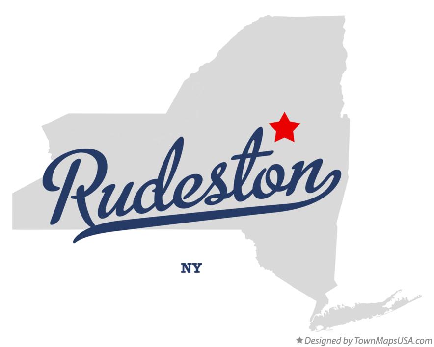 Map of Rudeston New York NY