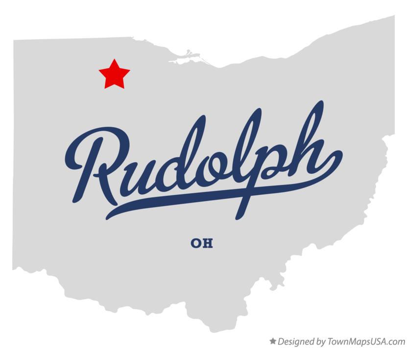 Map of Rudolph Ohio OH