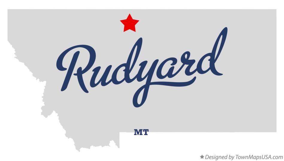 Map of Rudyard Montana MT