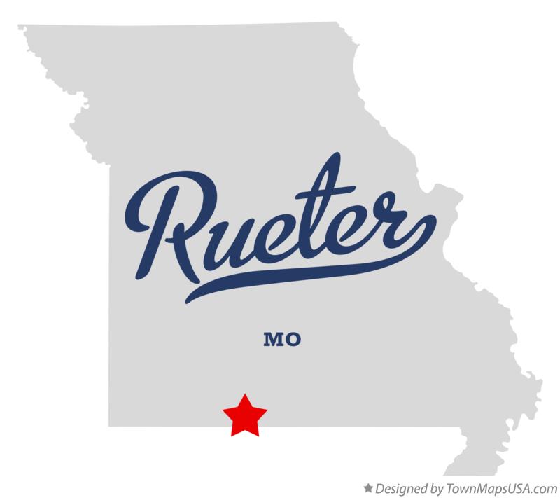 Map of Rueter Missouri MO