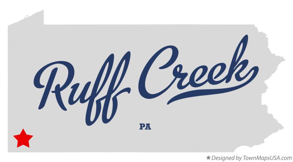 Map of Ruff Creek Pennsylvania PA