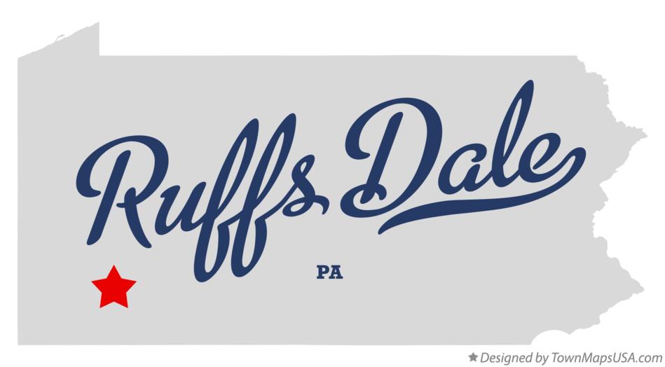 Map of Ruffs Dale Pennsylvania PA