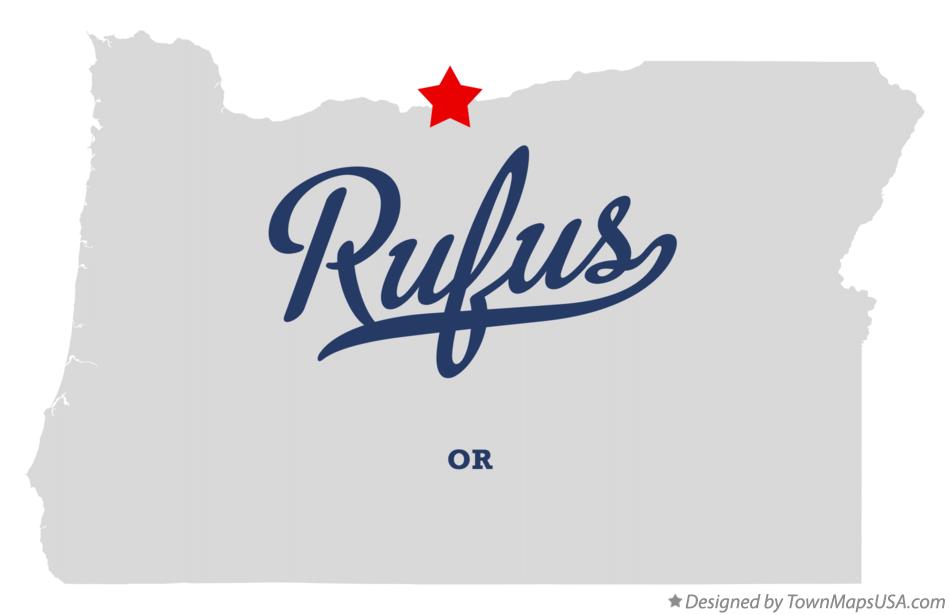 Map of Rufus Oregon OR