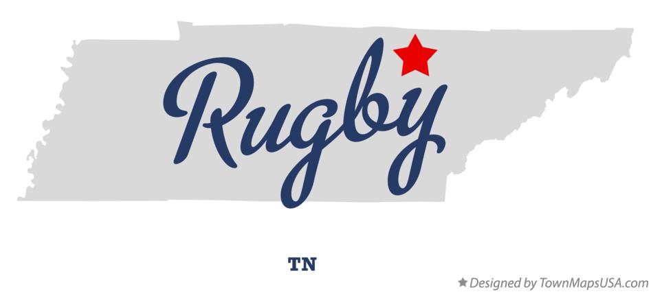 Map of Rugby Tennessee TN