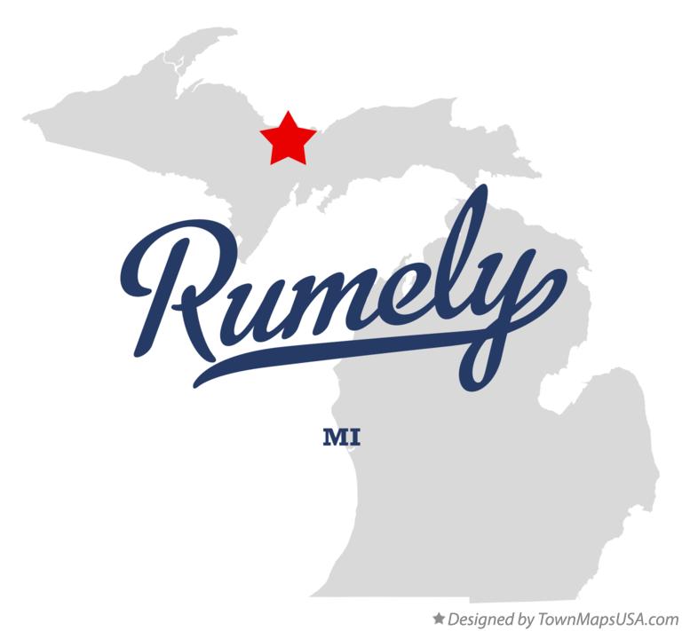 Map of Rumely Michigan MI