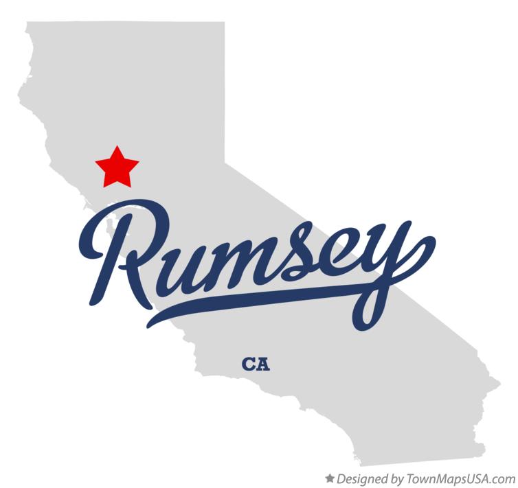 Map of Rumsey California CA