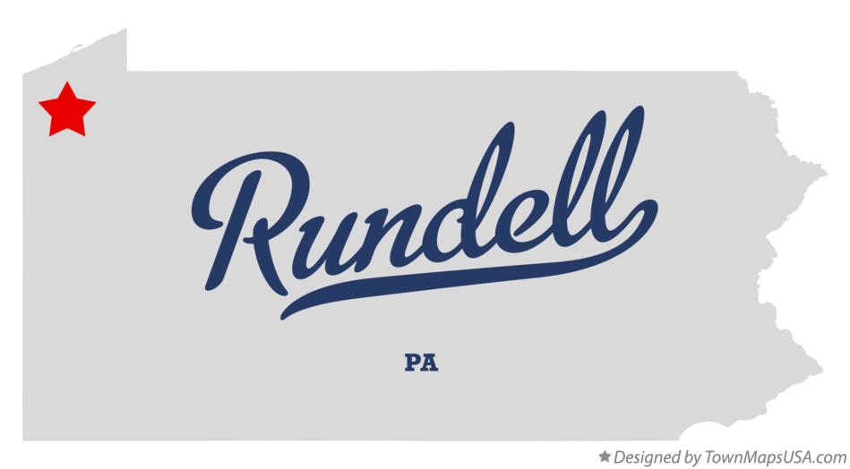 Map of Rundell Pennsylvania PA