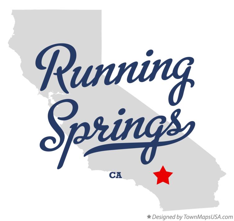 Map Of Running Springs Ca California
