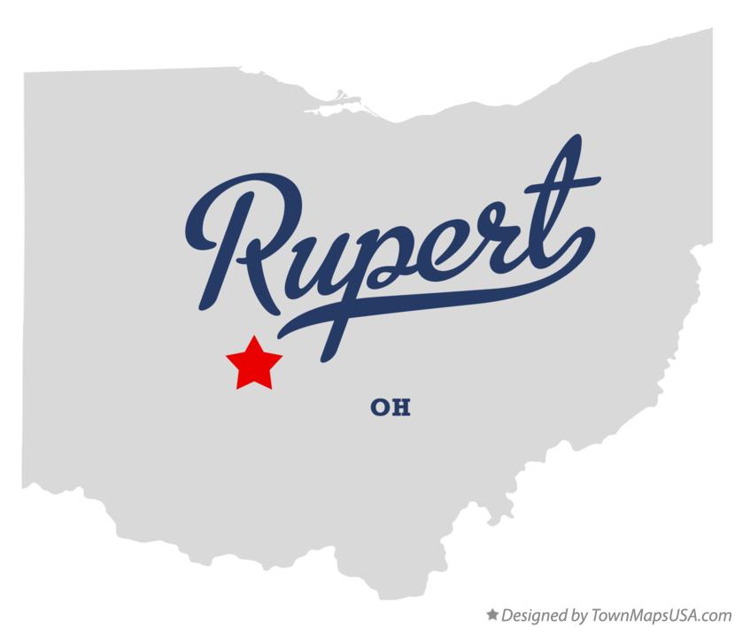 Map of Rupert Ohio OH