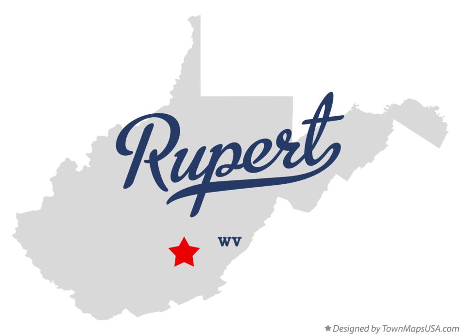 Map of Rupert West Virginia WV