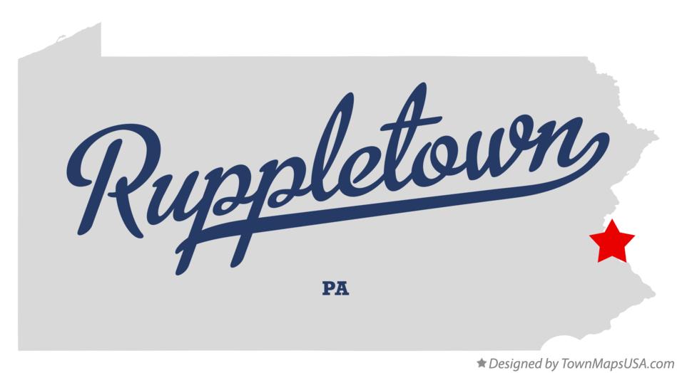 Map of Ruppletown Pennsylvania PA