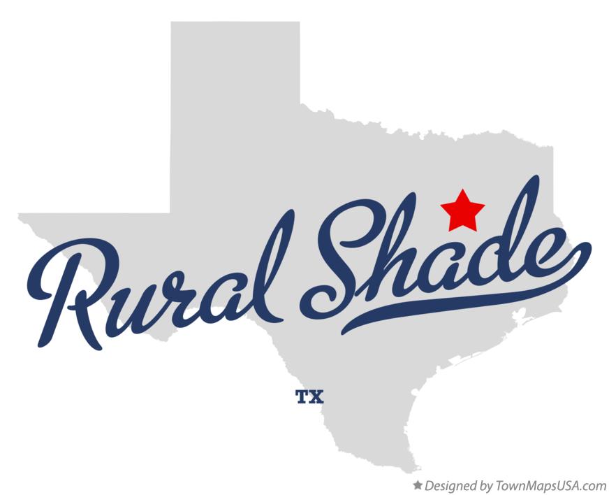 Map of Rural Shade Texas TX