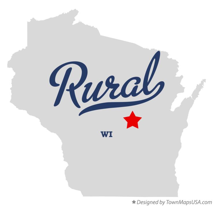 Map of Rural Wisconsin WI