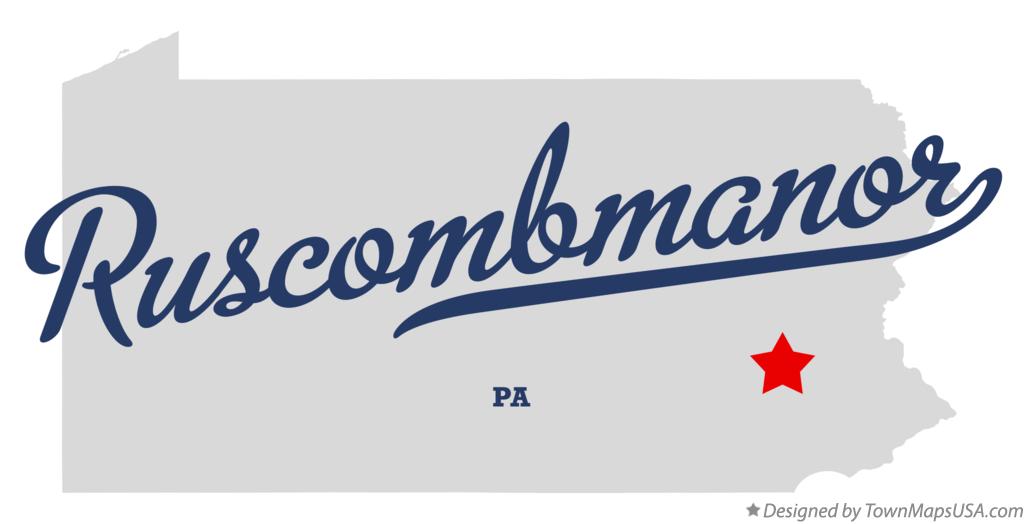 Map of Ruscombmanor Pennsylvania PA
