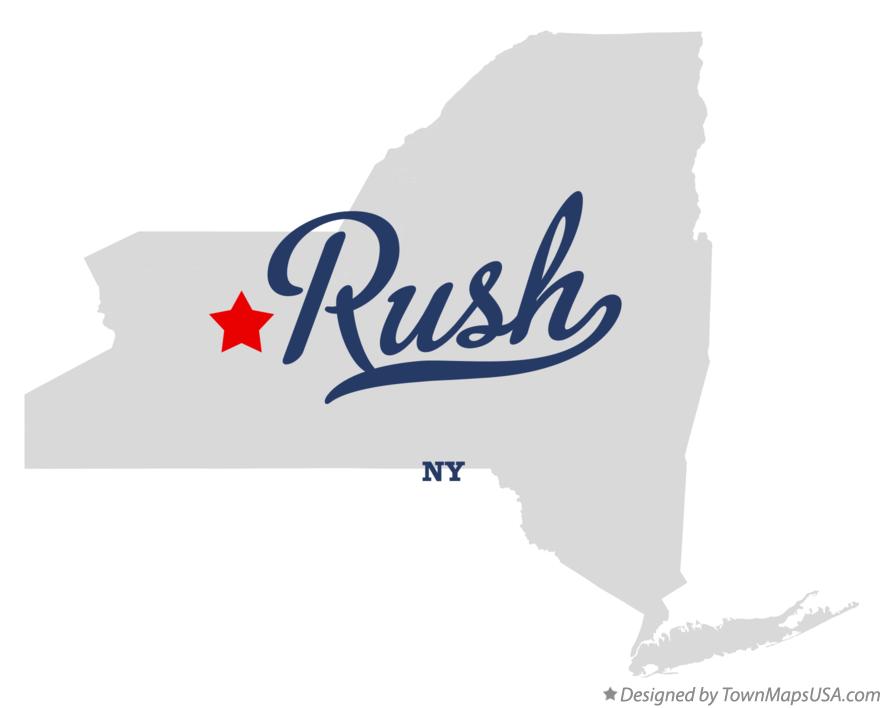 Map of Rush New York NY