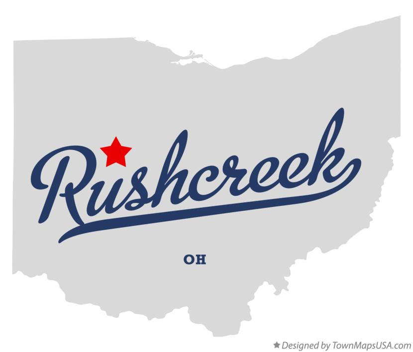Map of Rushcreek Ohio OH