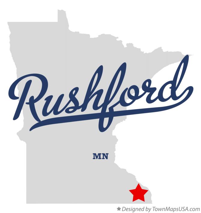 Map of Rushford Minnesota MN