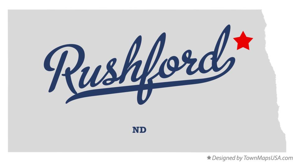 Map of Rushford North Dakota ND