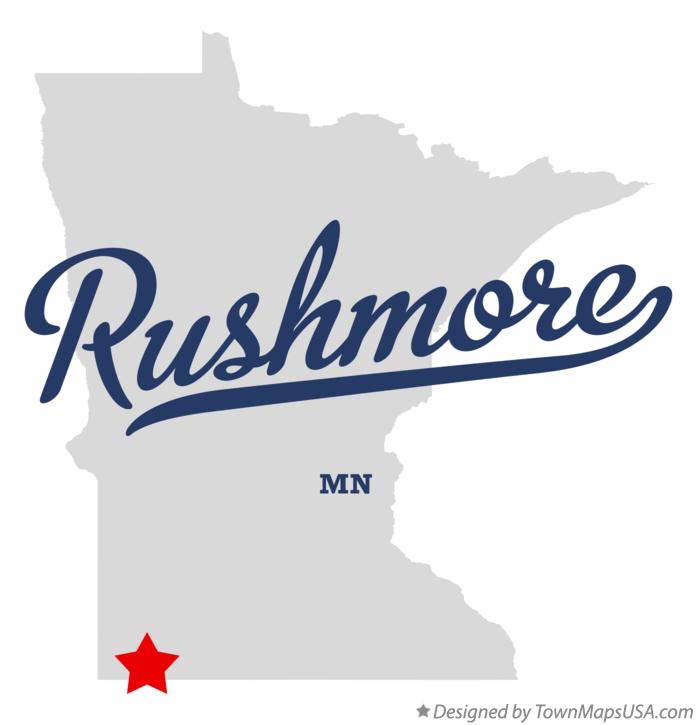 Map of Rushmore Minnesota MN