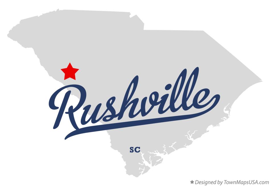 Map of Rushville South Carolina SC