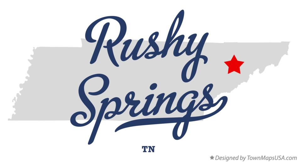 Map of Rushy Springs Tennessee TN