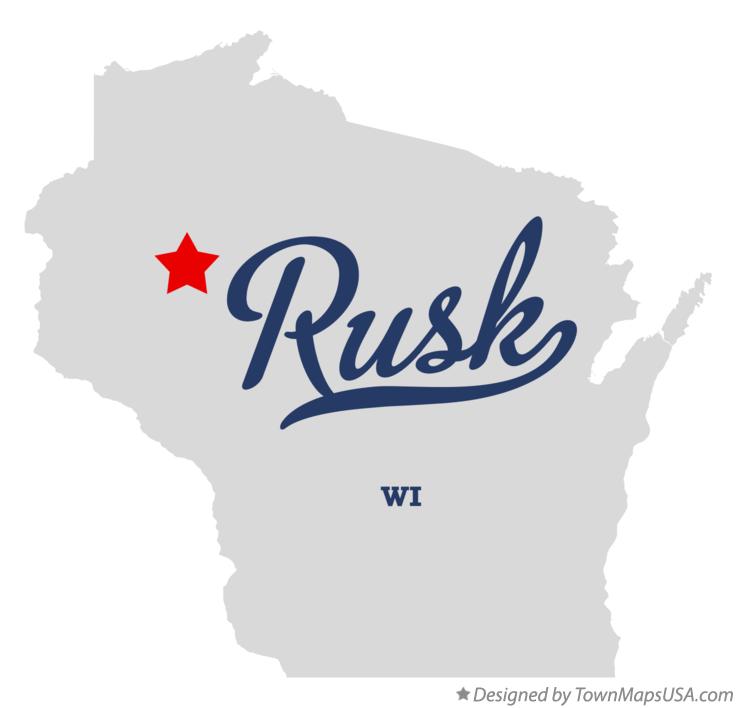 Map of Rusk Wisconsin WI