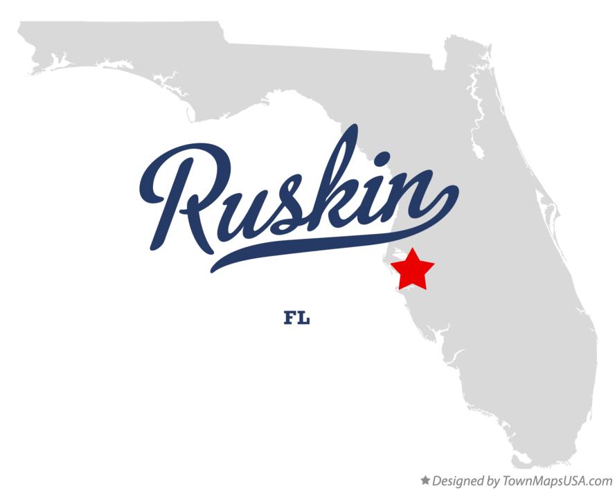 Map of Ruskin Florida FL