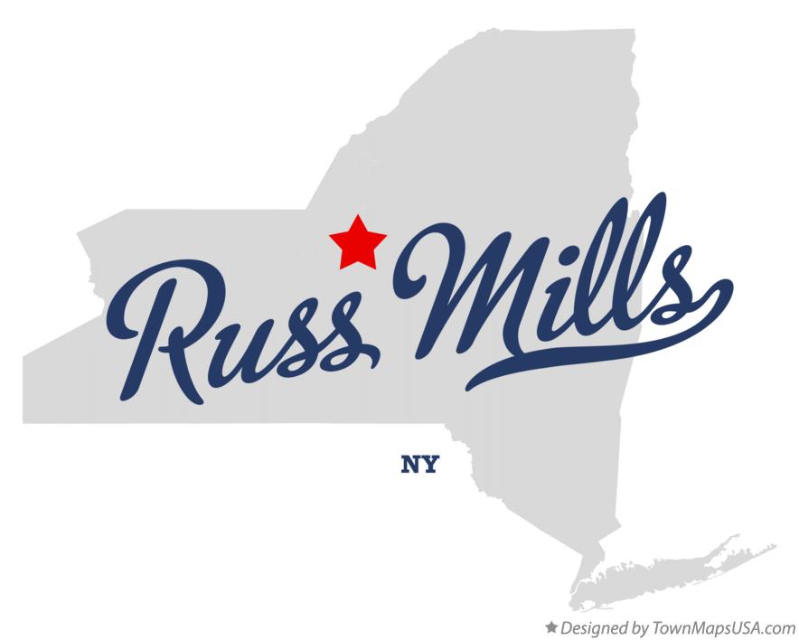 Map of Russ Mills New York NY