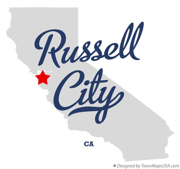 Map of Russell City California CA