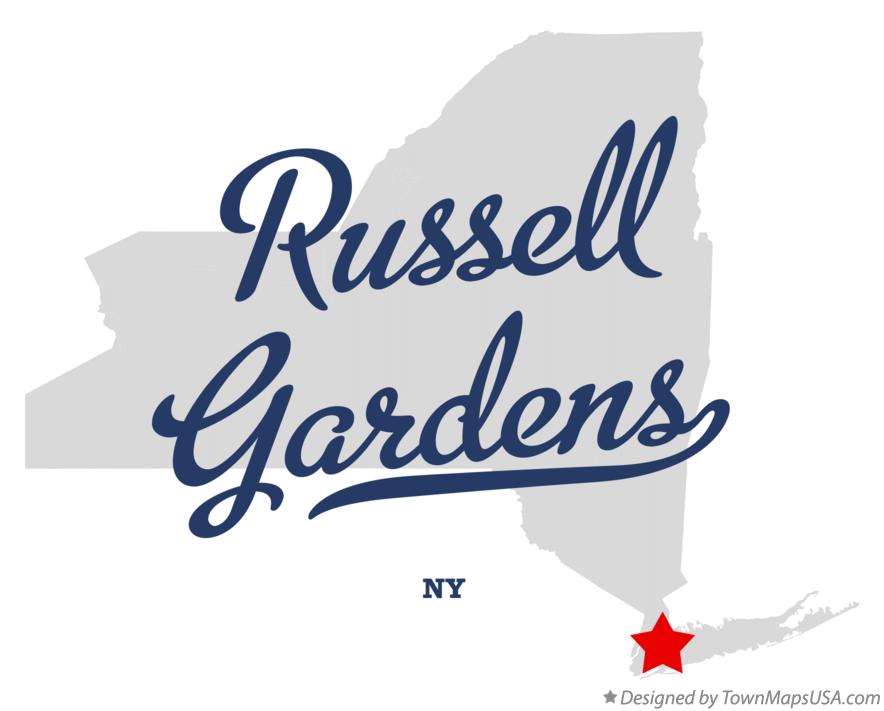 Map of Russell Gardens New York NY