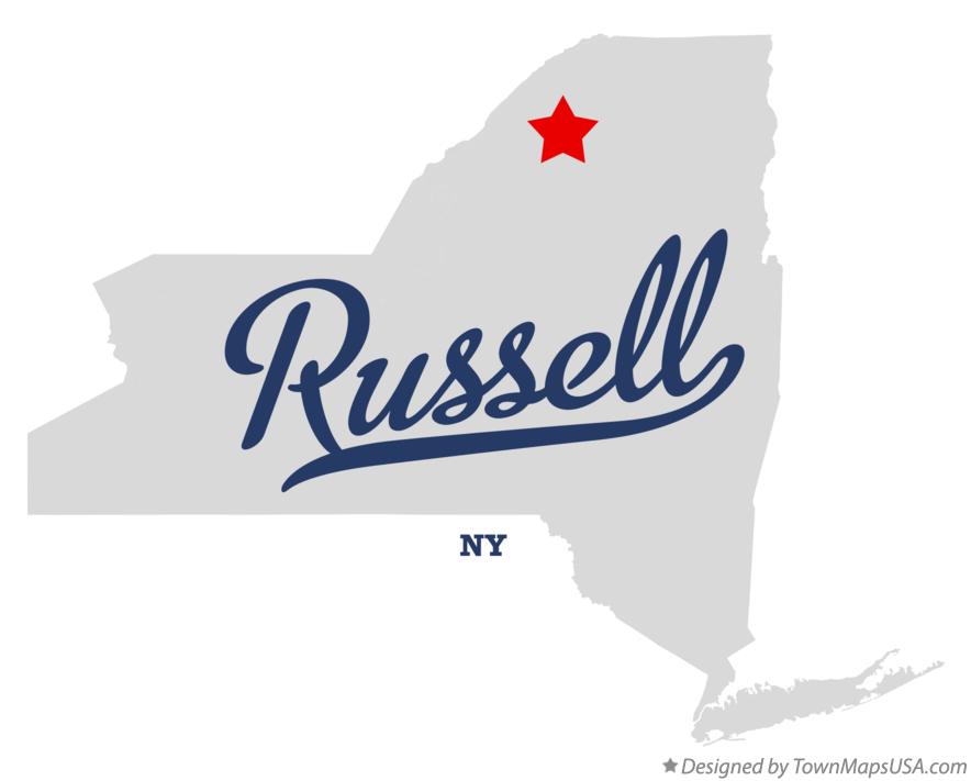 Map of Russell New York NY