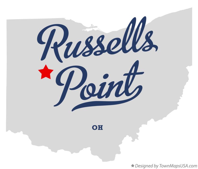 Map of Russells Point Ohio OH