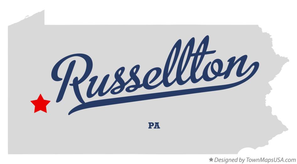 Map of Russellton Pennsylvania PA