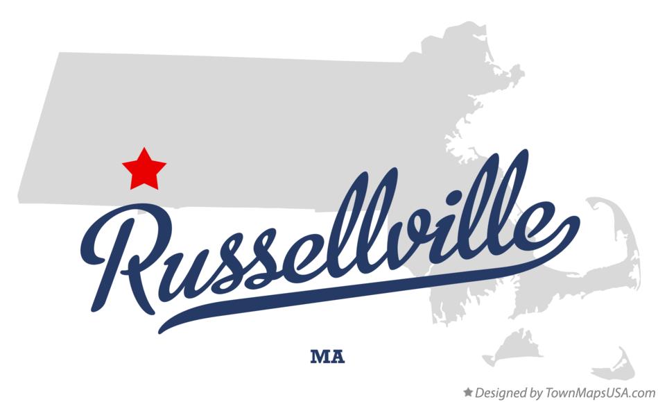 Map of Russellville Massachusetts MA