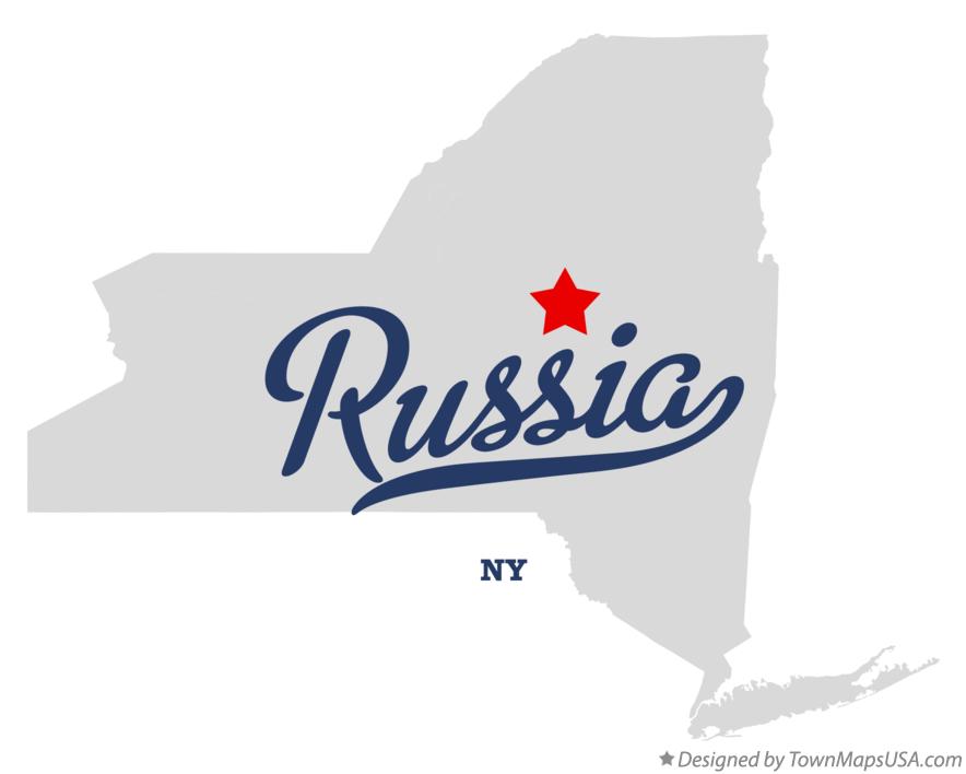 Map of Russia New York NY