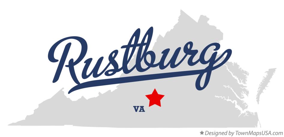 Map of Rustburg Virginia VA